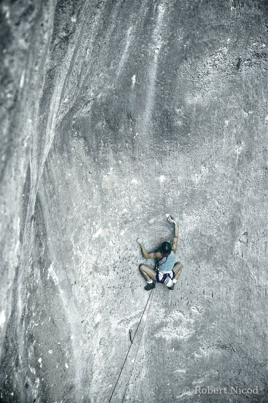 Escalade — Patrick Edlinger, « Fenrir », Verdon 1982