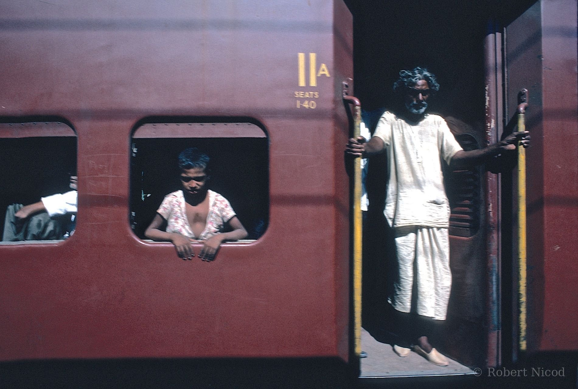 Reportage Inde 1977 — En attente du départ, Delhi 1977