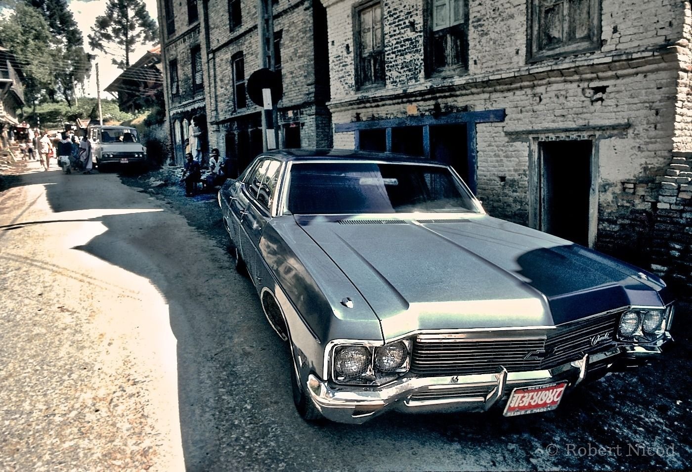 Reportage Népal 1977 — Vieille Américaine, Katmandou 1977