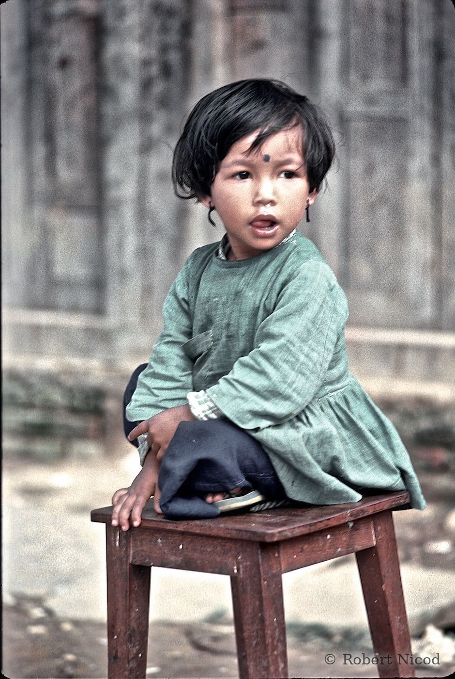 Reportage Népal 1977 — En hauteur, en observation, Pashupatinath 1977