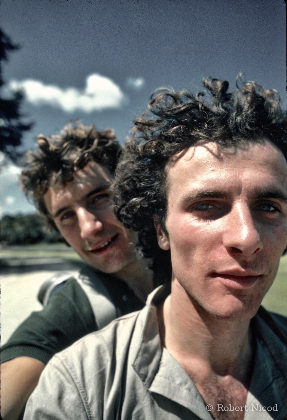 Des touristes en Asie — Selfie, Vallée de Katmandou 1977
