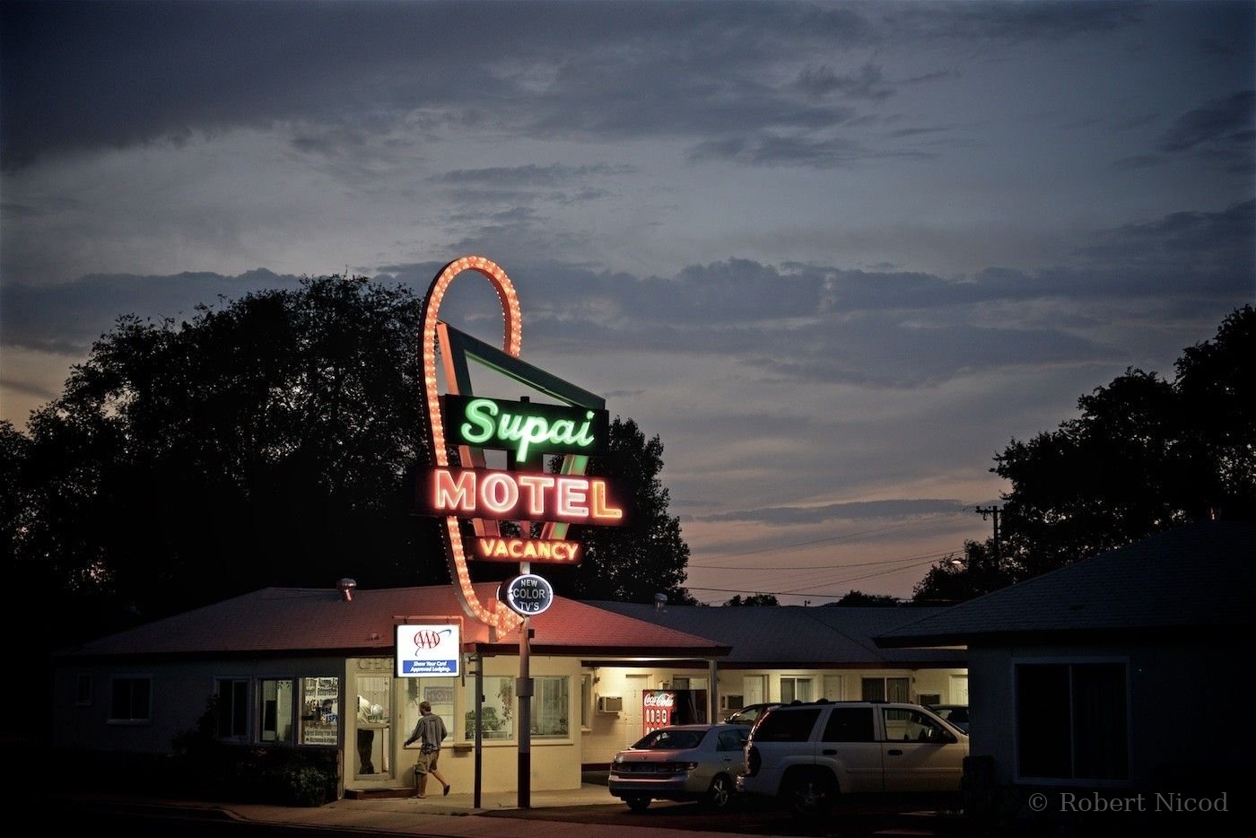 Villes de l'Ouest — Motel typique de l'Ouest, Route 66, Arizona 2014