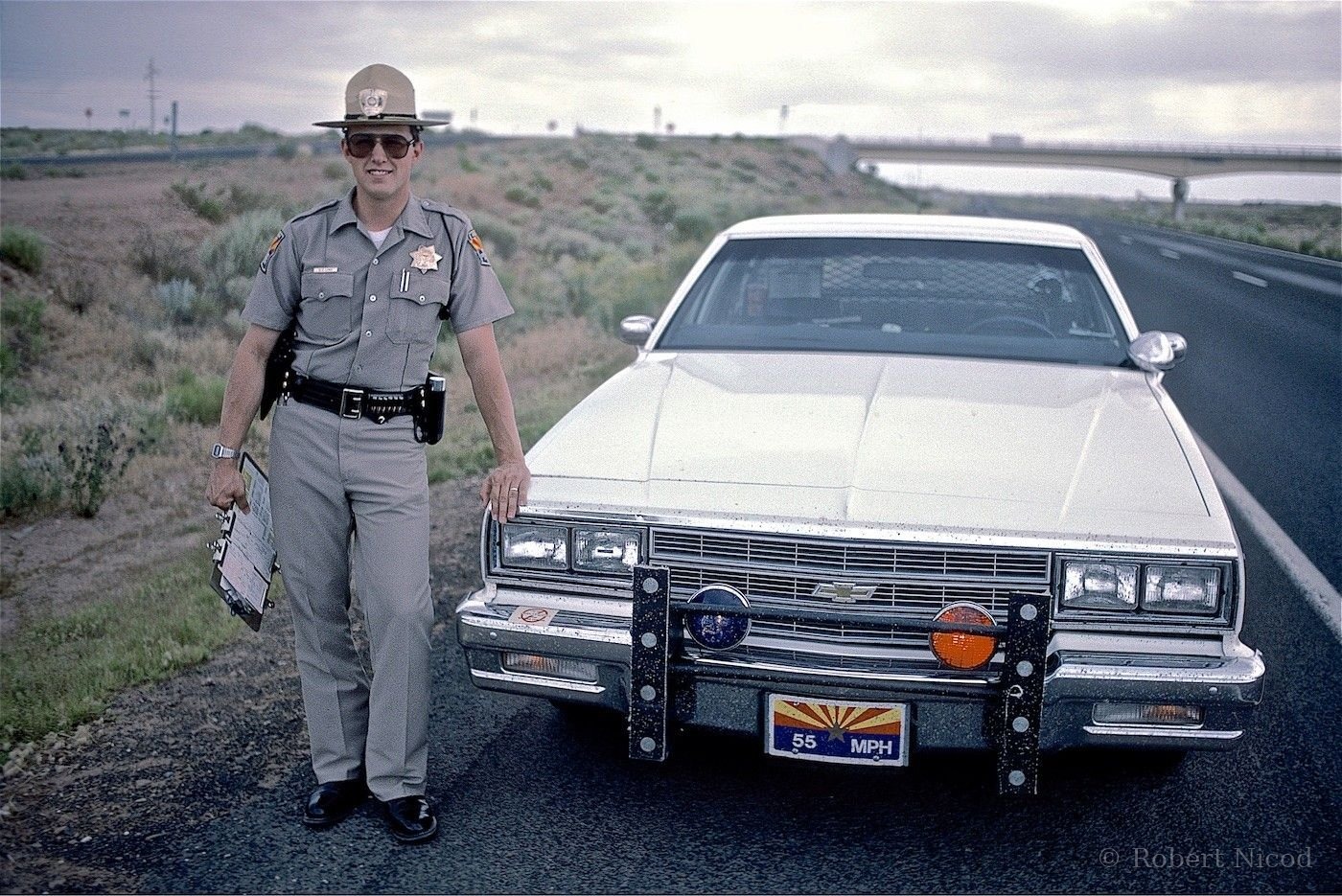 Villes de l'Ouest — Amende pour excès de vitesse, Police d'Arizona 1987