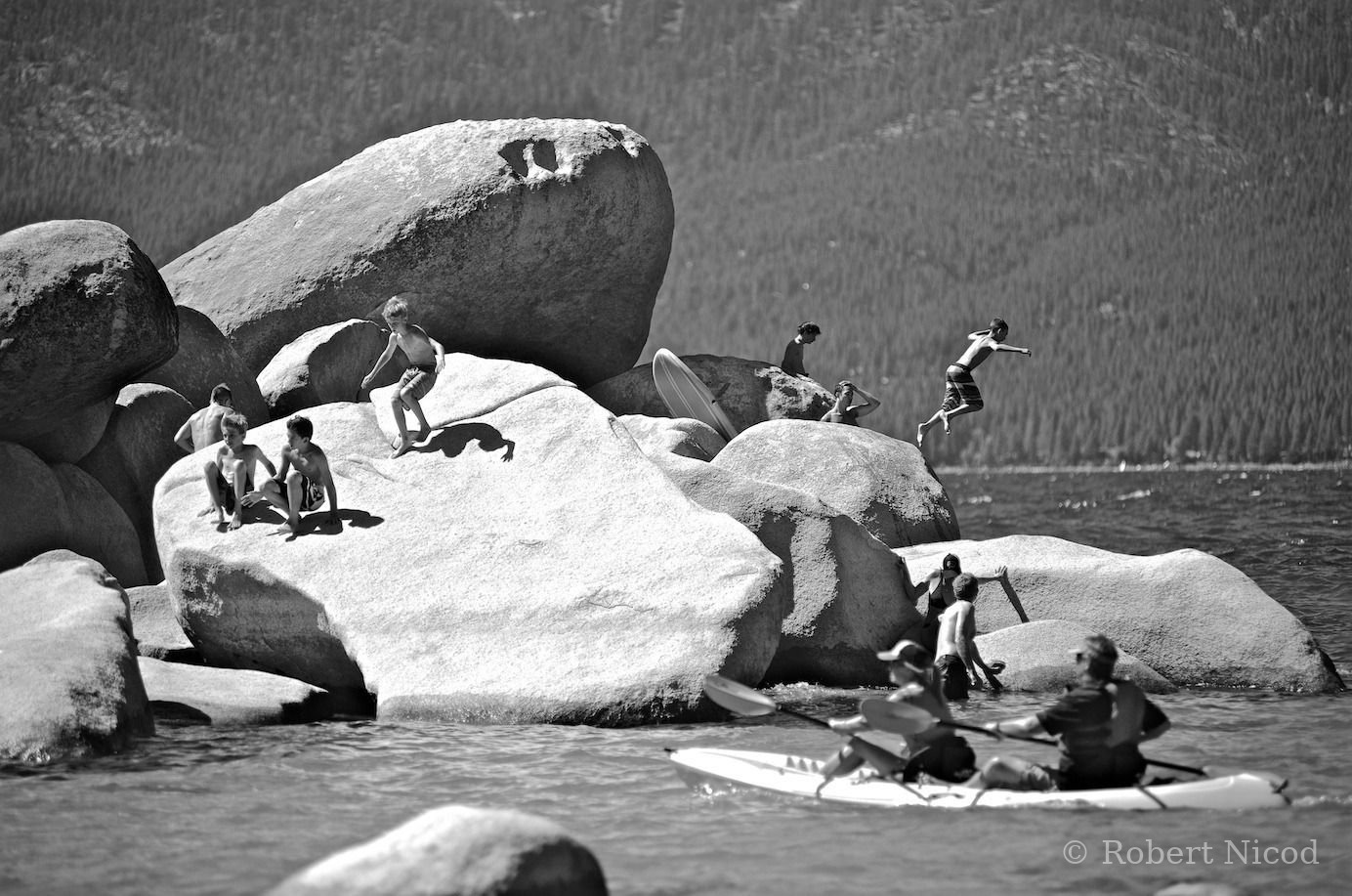 Des touristes à l'Ouest — Lake Tahoe, Californie