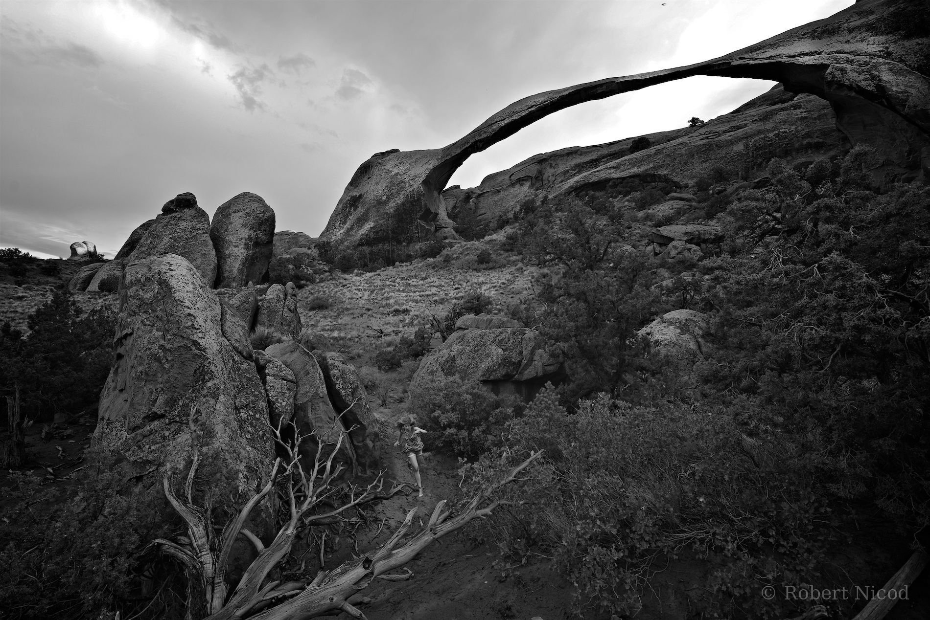 Des touristes à l'Ouest — Ni vue ni connue, de retour de la zone interdite, Landscape Arch, Utah