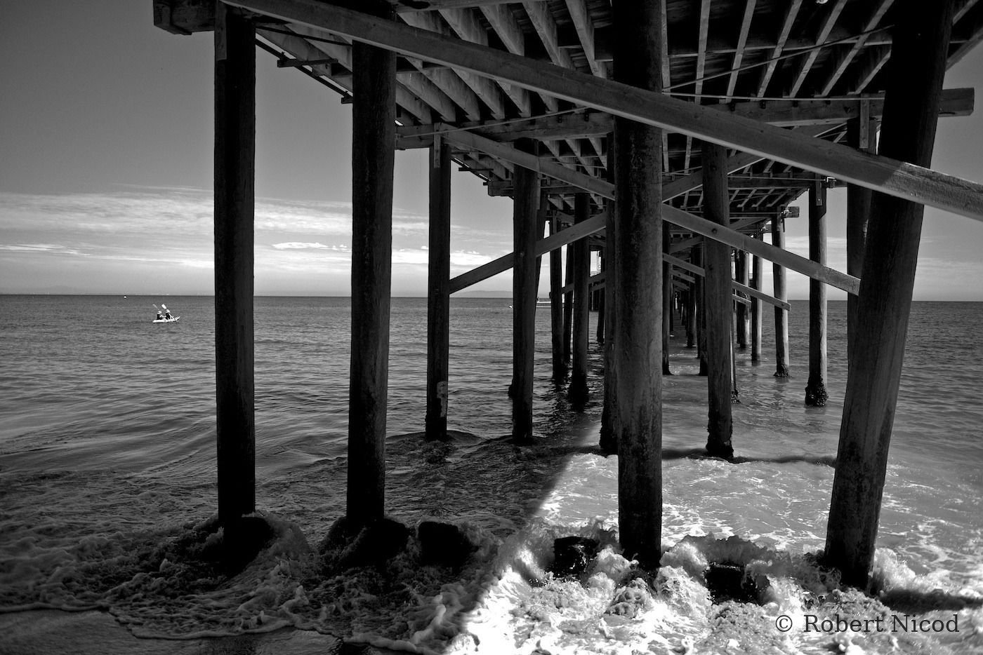 Des touristes à l'Ouest — Malibu, Californie