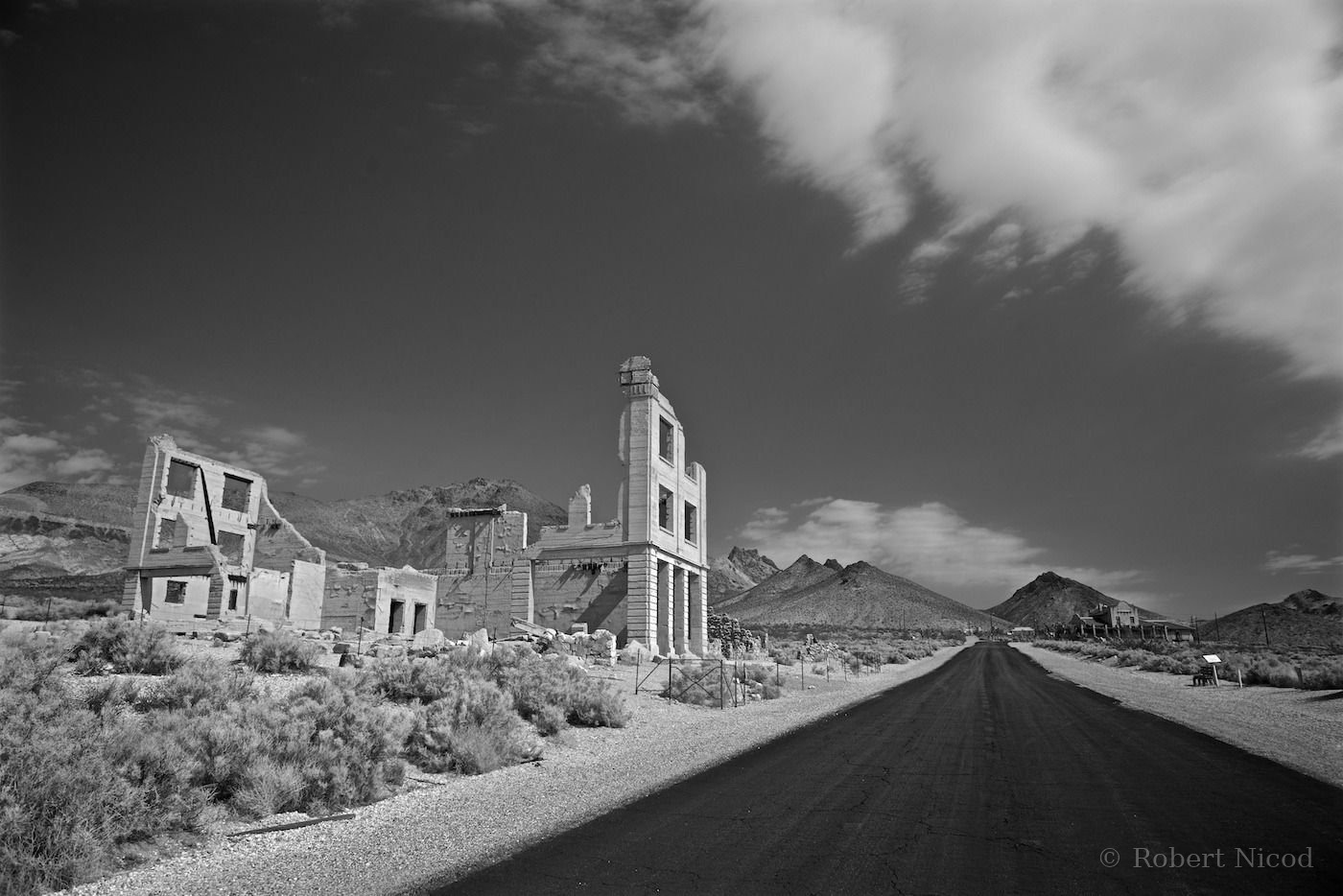 Des touristes à l'Ouest — Mine-Ville fantôme, Death Valley, Nevada
