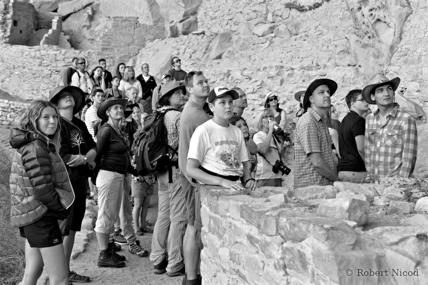 Des touristes à l'Ouest — Instant partagé, Mesa Verde, Colorado